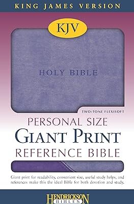 KJV Personal Size Giant Print Reference Bible (Flexisoft, Lavender/Purple, Red Letter)
