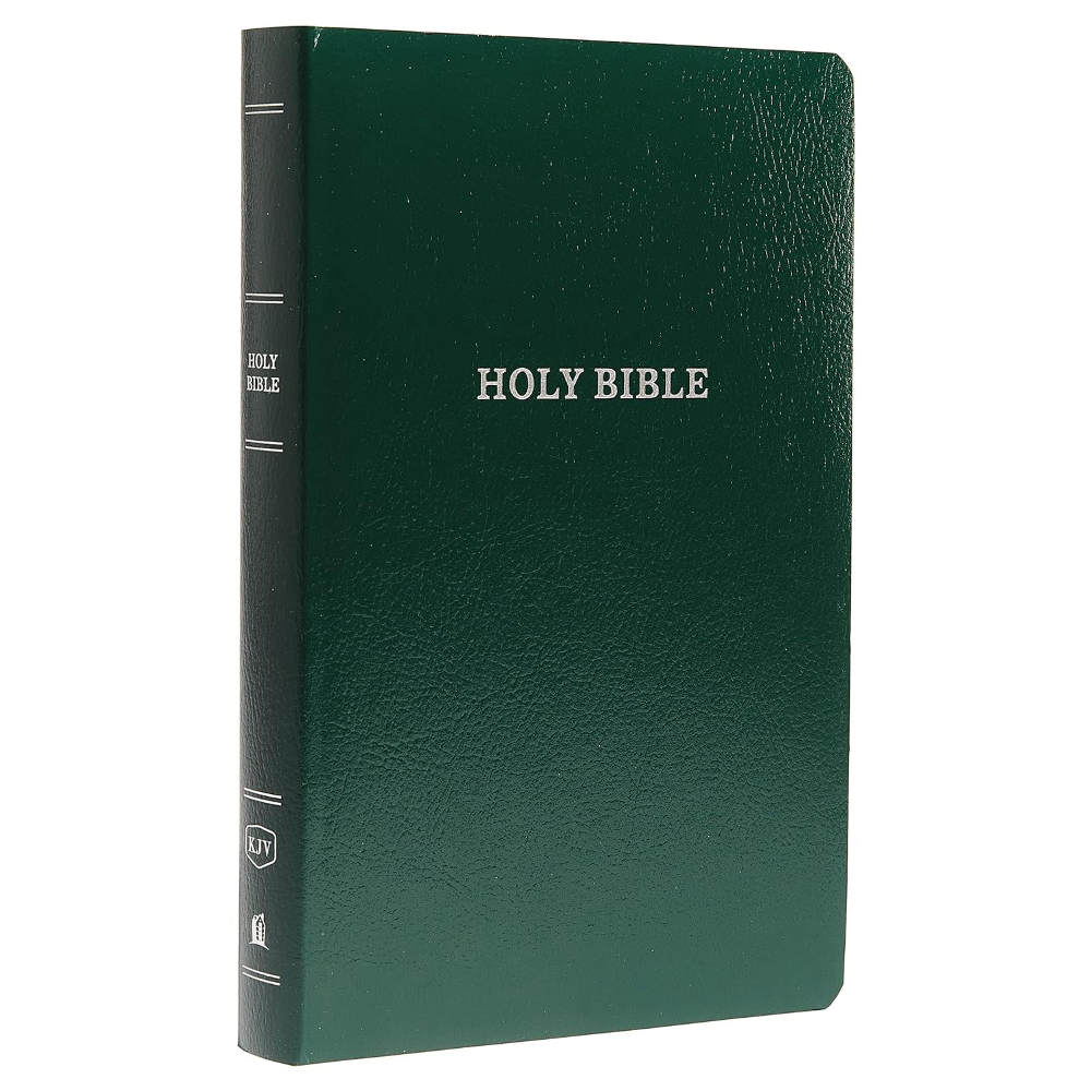 Holy Bible KJV Gift and Award Green Leather Red Letter edition - Image 3