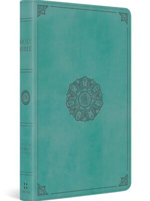 Single Column Thinline Bible Trutone,Turquoise, Emblem