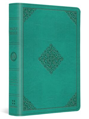 ESV - Value Large Print Compact Bible (TruTone, Teal, Ornament Design)