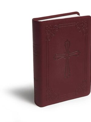 NIV - Compact Bible Maroon Celtic Cross