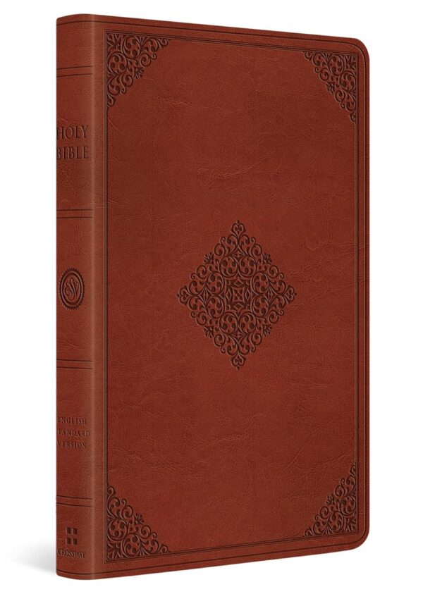 ESV Large Print Value Thinline Bible (TruTone®, Tan, Ornament Design)