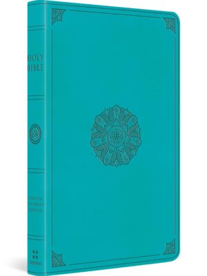 ESV Large Print Value Thinline Bible (TruTone, Turquoise, Emblem Design)