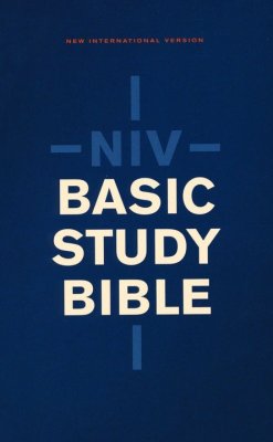 NIV, Basic Study Bible, Economy Edition, Paperback, Blue, Red Letter