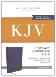 KJV Holy Bible: Compact Bible with 43,000 Center-Column Cross References, Purple Leathersoft, Red Letter, Comfort Print