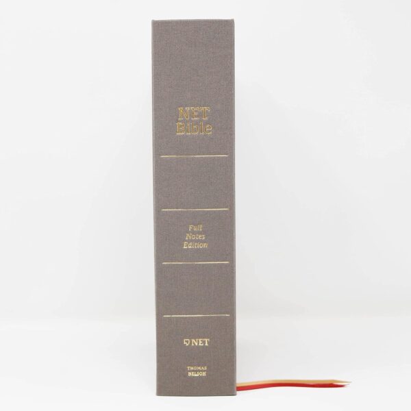 NET Bible, Full-notes Edition, Cloth over Board, Gray, Comfort Print: Holy Bible (Hardcover) - Image 2