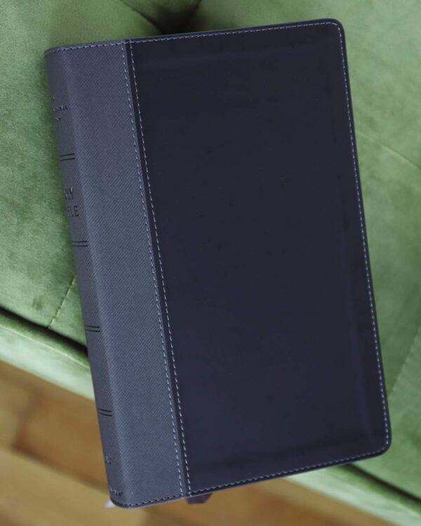 NIV, Personal Size Bible, Large Print, Leathersoft, Black, Red Letter, Comfort Print Imitation Leather - Image 2