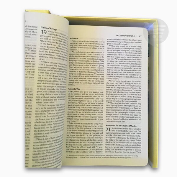 NIV, Quilted Collection Bible: Compact, Hardcover, Blue/Green Cloth - Image 3