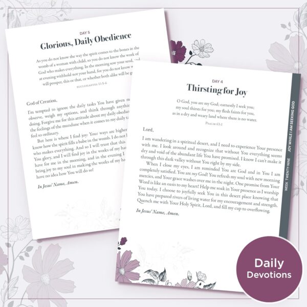 Consider It All Joy: A Daily Prayer Book for Women (Imitation Leather) - Image 2