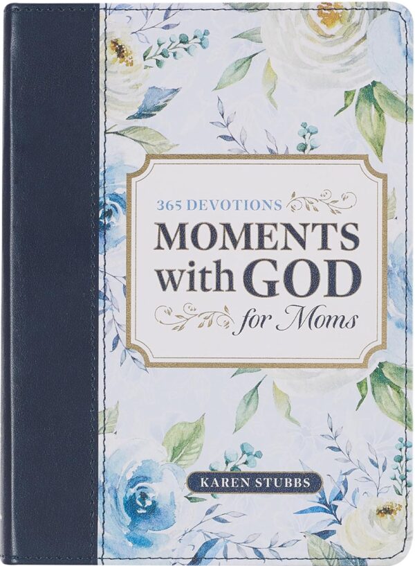 Cover of moments with God for moms limitation leather