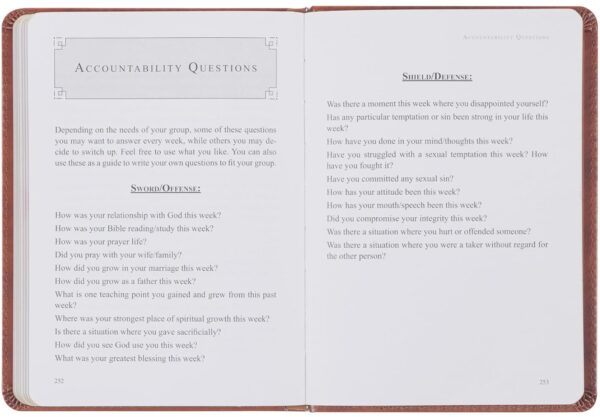 The Sword and Shield: A 40 Day Devotional for Men (Imitation Leather) - Image 2