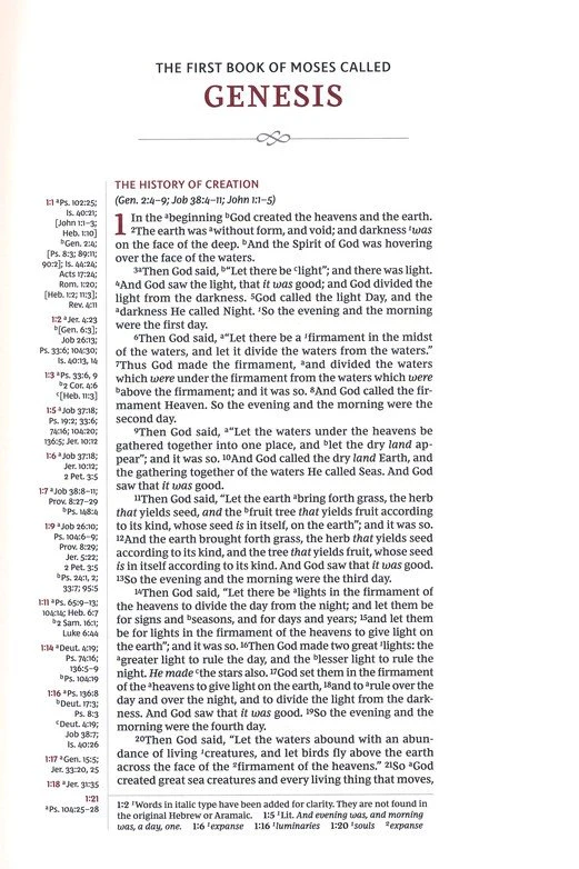 NKJV Reference Bible: Single-Column Extra-WIDE Margin, Blue Hardcover - Image 4