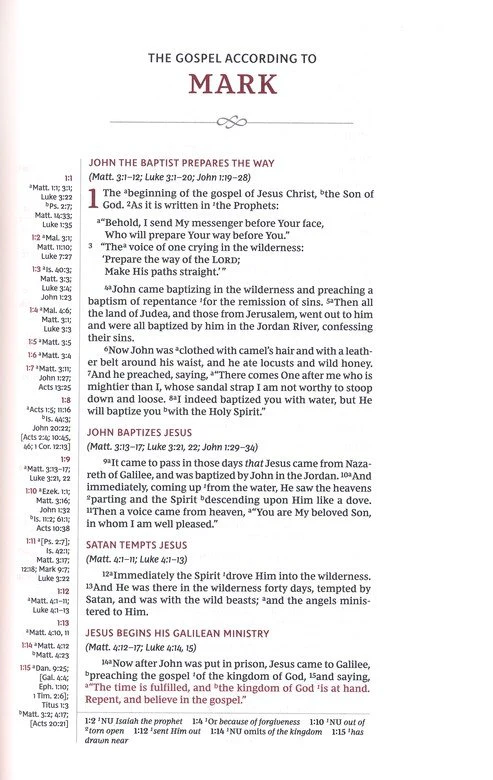 NKJV Reference Bible: Single-Column Extra-WIDE Margin, Blue Hardcover - Image 5