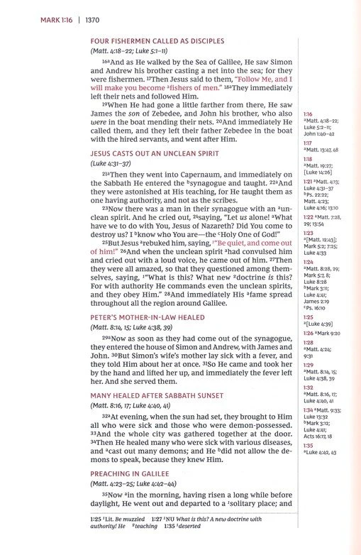 NKJV Reference Bible: Single-Column Extra-WIDE Margin, Blue Hardcover - Image 6