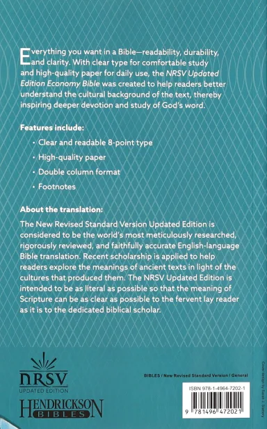 NRSV Updated Edition Economy Bible (Softcover) (Paperback) - Image 3