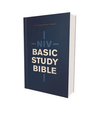 NIV, Basic Study Bible, Economy Edition, Paperback, Blue, Red Letter