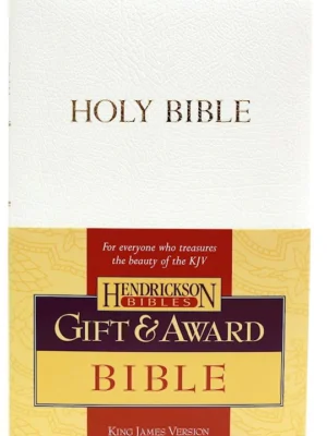 KJV Gift And Award Bible-White Flexisoft