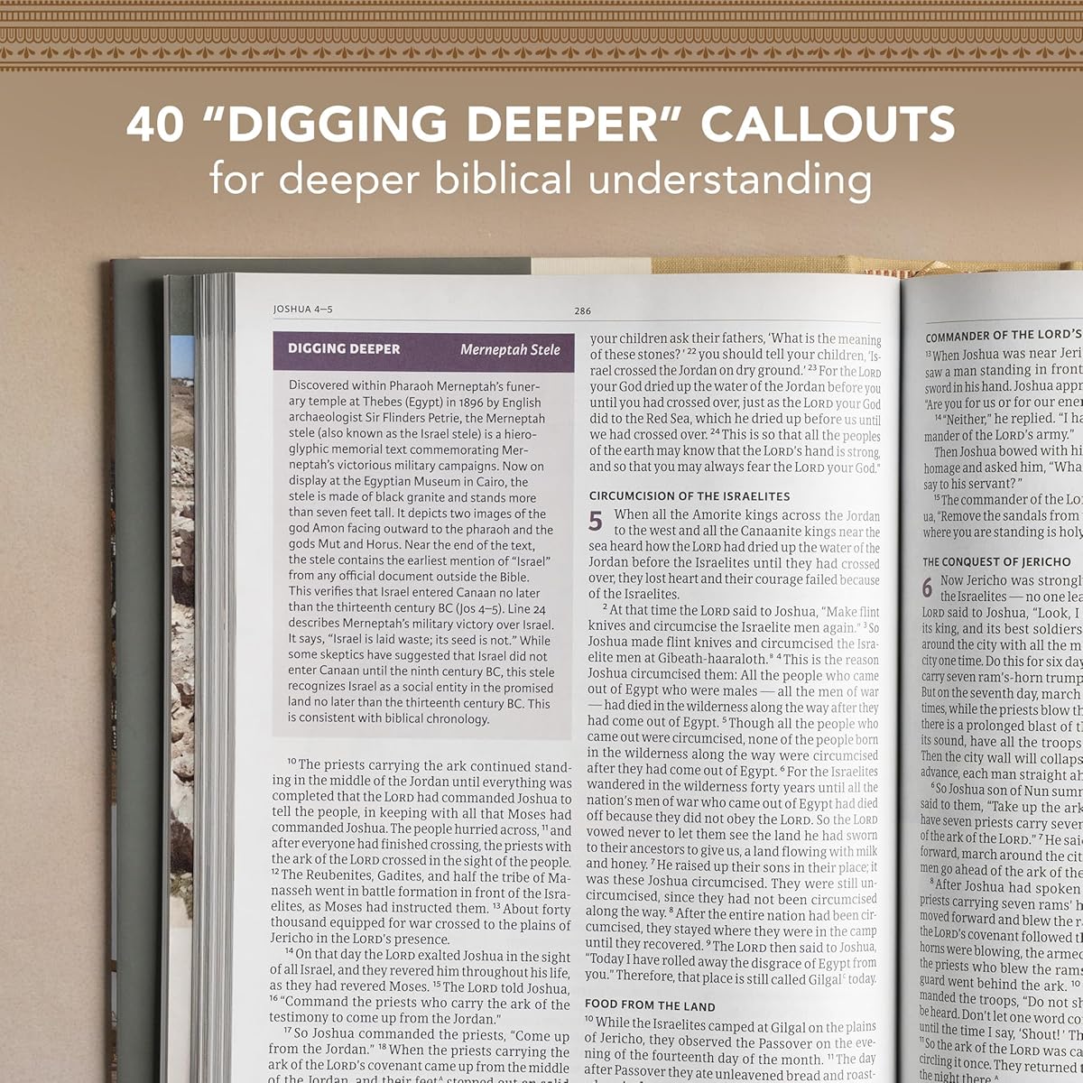 CSB Holy Land Illustrated Bible, Premium Black Genuine Leather - Image 7