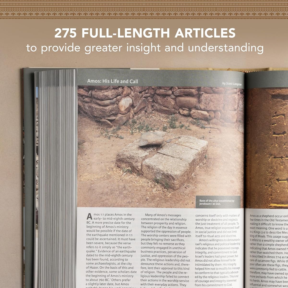 CSB Holy Land Illustrated Bible, Premium Black Genuine Leather - Image 8