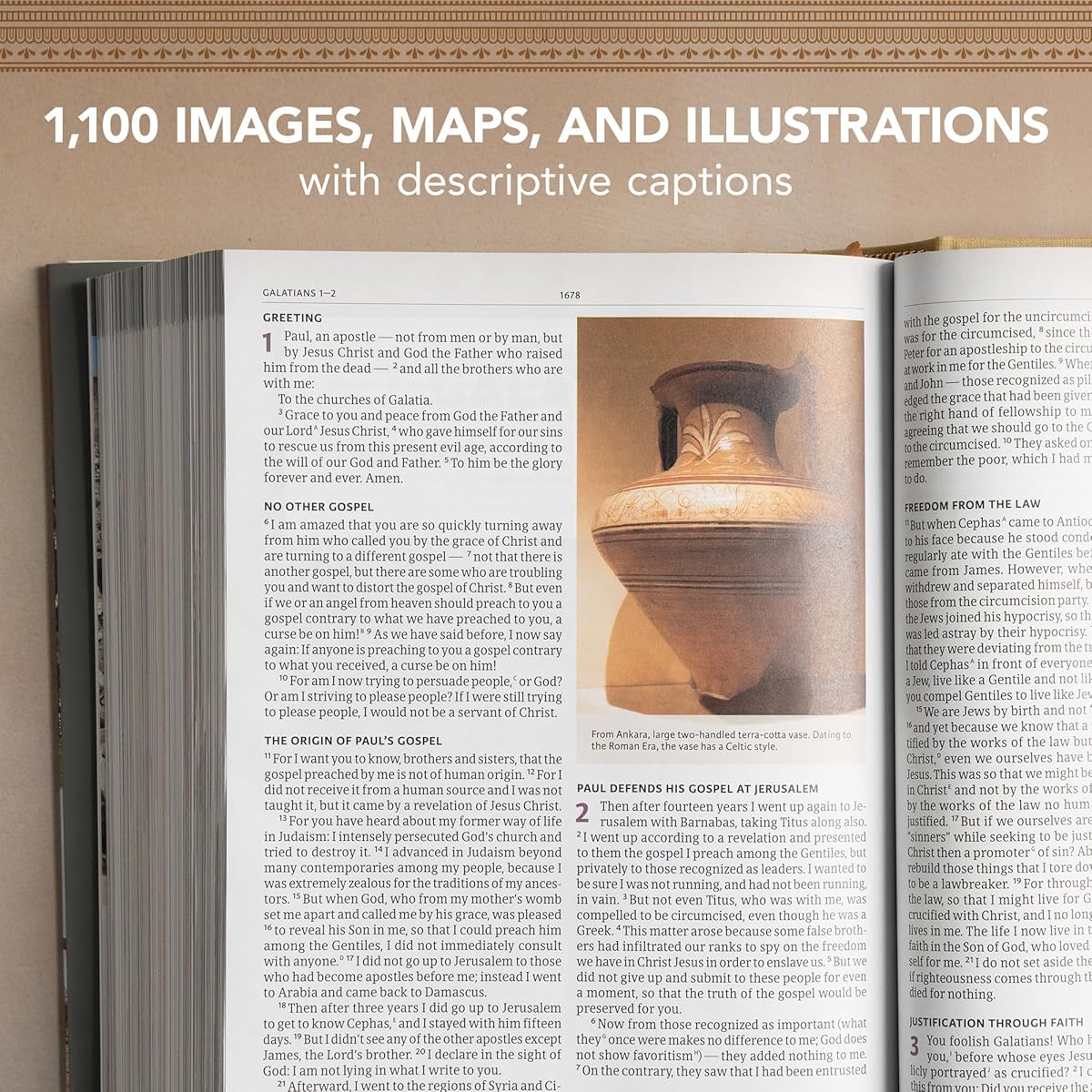 CSB Holy Land Illustrated Bible, Premium Black Genuine Leather - Image 10