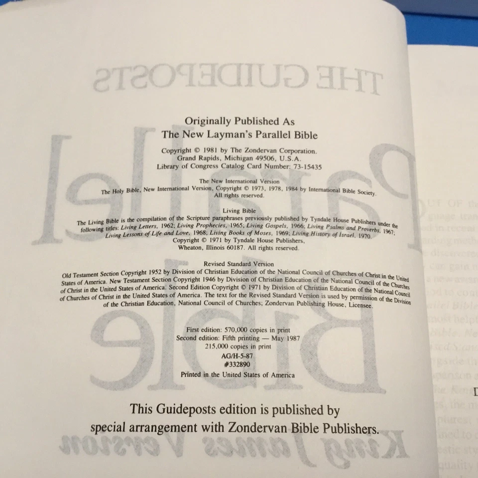 The Guideposts Parallel Bible King James Version New International Version 1981 - Image 4