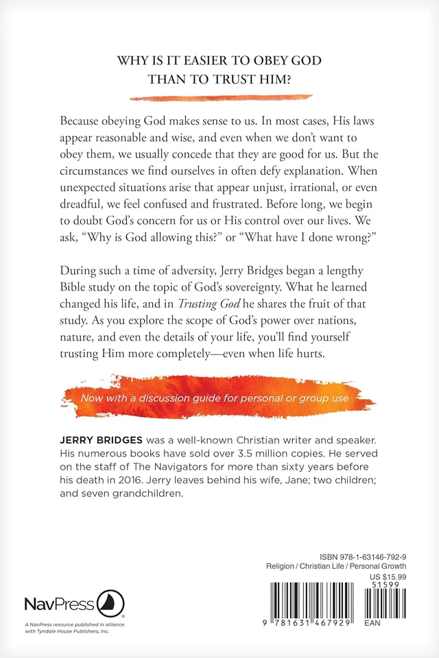 Trusting God Jerry Bridges Paperback - Image 7