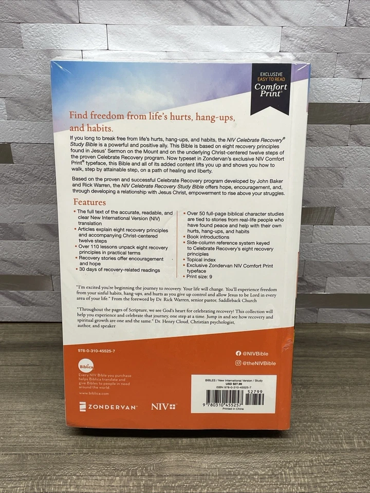 NIV, Celebrate Recovery Study Bible, Paperback, Comfort Print by Zondervan (Author), John Baker (Editor), Rick Warren (Foreword) - Image 4