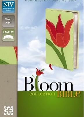 NIV, Bloom Collection Bible, Compact, Leathersoft, Red, Red Letter Edition