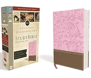 NIV, Cultural Backgrounds Study Bible, Personal Size, Leathersoft, Pink/Brown, Red Letter Edition: Bringing to Life the Ancient World of Scripture