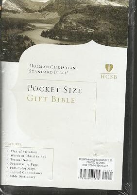 Holman Christian Standard Bible Pocket Sized Gift Bible HCSB