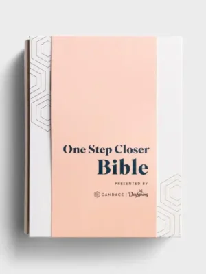 Candace Cameron Bure - One Step Closer - NLT Bible - Warm Grey Cloth Over Board