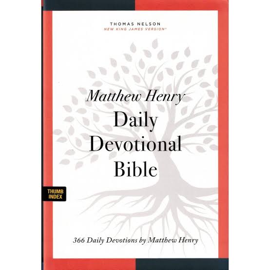 NKJV, Matthew Henry Daily Devotional Bible, Hardcover, Red Letter, Comfort Print: 366 Daily Devotions by Matthew Henry - Image 5