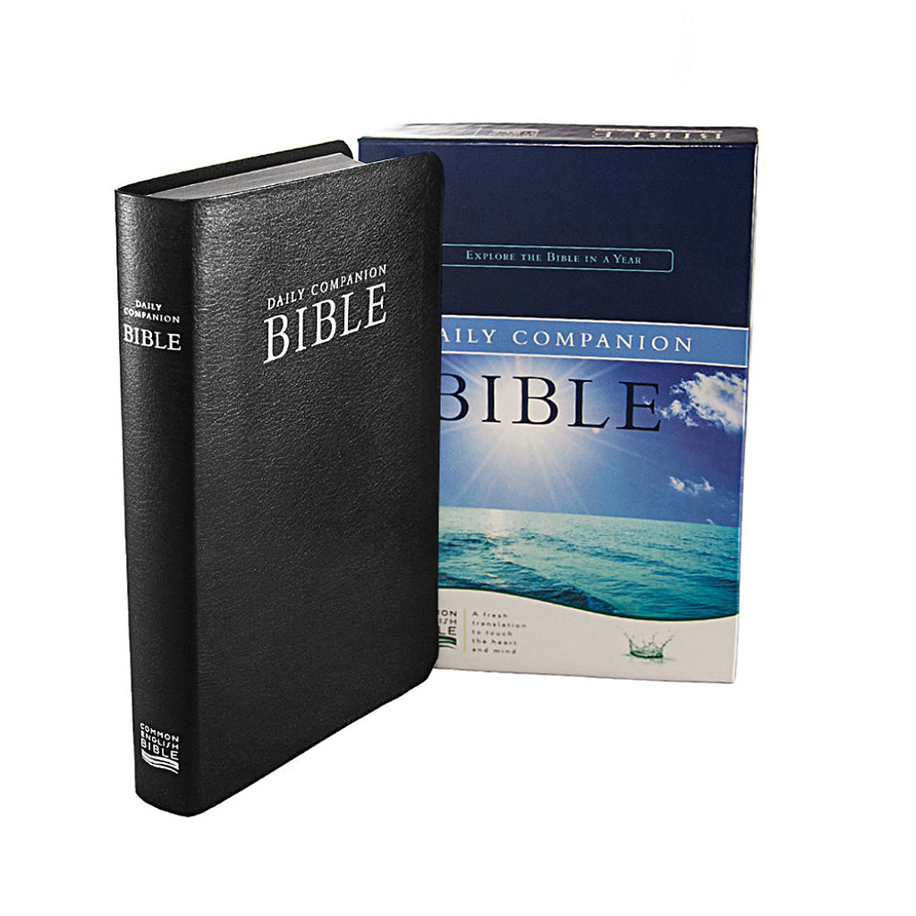 Daily Companion Bible, Bonded EcoLeather Navy - Image 4