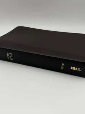 NIV Giant Print Thinline Reference Bible Burgundy Bonded Leather Zondervan EUC