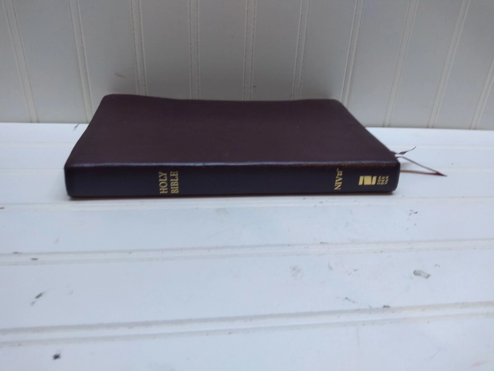 NIV Giant Print Thinline Reference Bible Burgundy Bonded Leather Zondervan EUC - Image 16