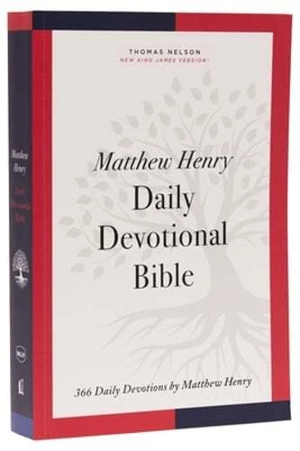NKJV, Matthew Henry Daily Devotional Bible, Hardcover, Red Letter, Comfort Print: 366 Daily Devotions by Matthew Henry - Image 3