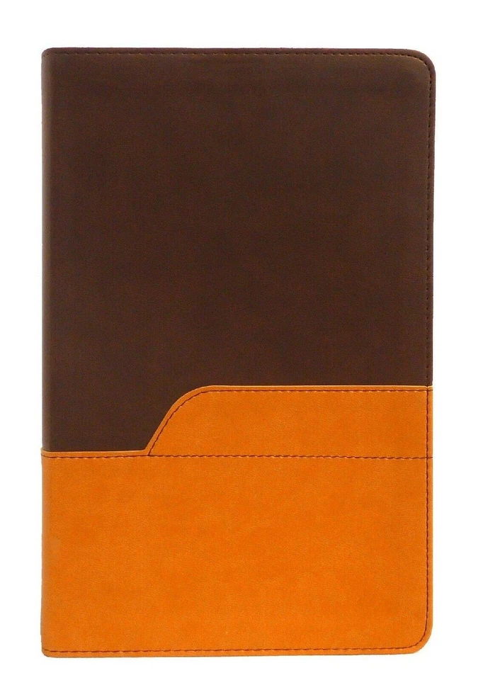 Zondervan NIV Personal Size Large Print Bible Chocolate Amber Leathersoft - Image 3